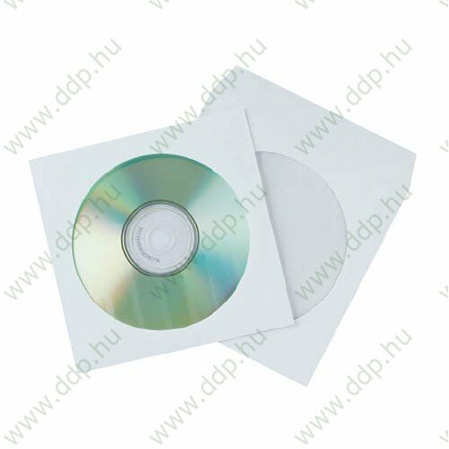 CD/DVD tároló tok öntapadó ráhajtható lezáró füllel átlátszó ablakkal KF02206 Q-CONNECT