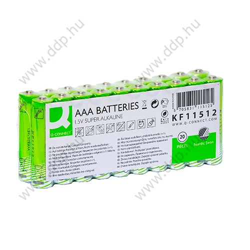 Elem mikro 1,5V 20db LR3 AAA Q-CONNECT -KF11512-