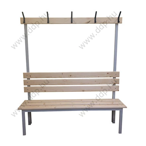 Öltözőpad egyoldalas hátfalas akasztós 150 cm TRIUMPH