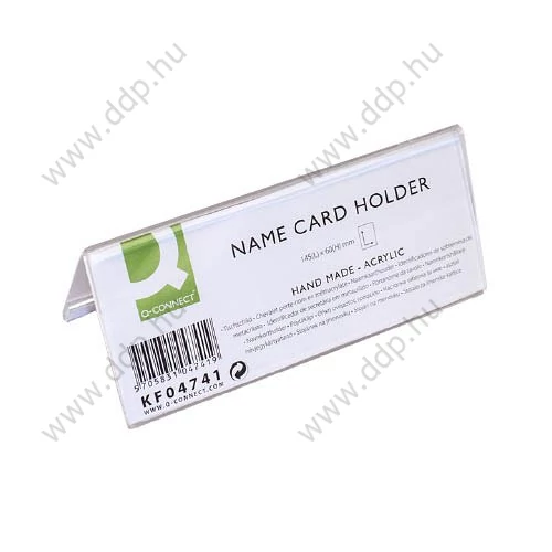 Névtábla tartó asztali 145 x 60 x 2mm Q-Connect KF04741
