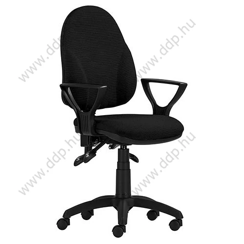 Forgószék irodai Panther ASYN Plus C11 fekete BR25 JAZZ karfával ASZINKRONOS ÉS ERGONÓMIKUS ANTARES