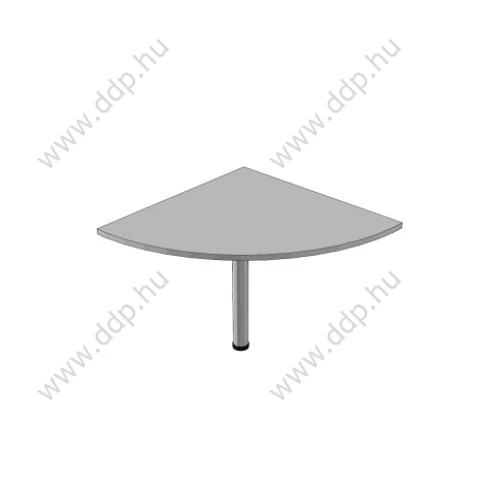 Tárgyalóív asztalokhoz F-140, 1/4 kör, 80x80 cm, csőlábbal juhar