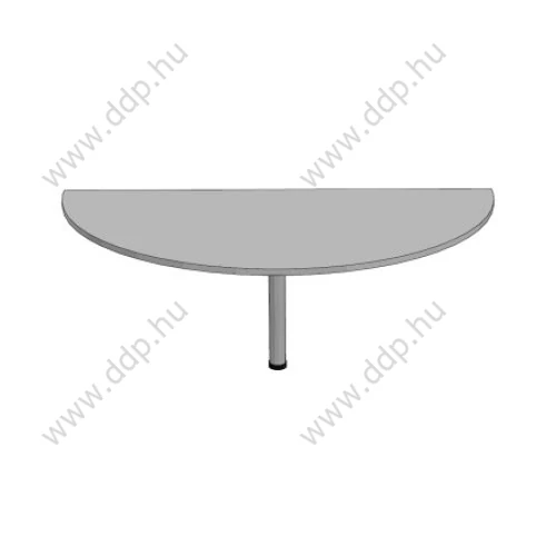 Tárgyalóív asztalokhoz F-152, 1/2 kör, 160x80 cm, csőlábbal bükk