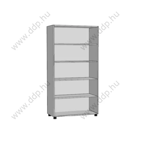 Szekrény 5 rendezős F-5R.00-80, 80x38x179 Bükk/világosbarna