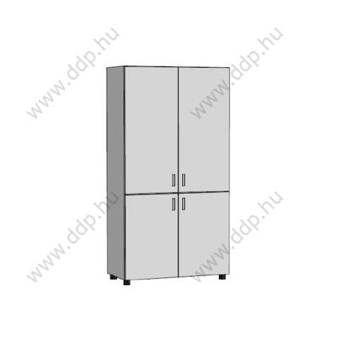 Szekrény 5 rendezős F-5R.14-80,  80x40x179 Calvados/barna