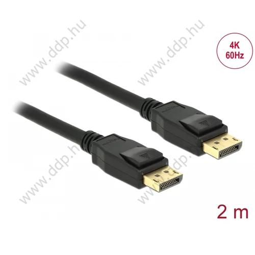 Adatkábel Delock Kábel Displayport 1.2 dugó Displayport dugó 4K 2 m