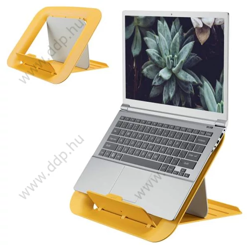 Notebook állvány LEITZ Cosy Ergo 13''-17'' laptophoz bársony sárga
