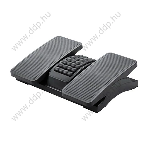 Lábtámasz Q-CONNECT KF16946 masszírozó görgőkkel fekete