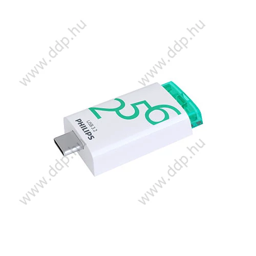 USB drive PHILIPS USB 3.2 Gen 1 256 GB USB-C zöld