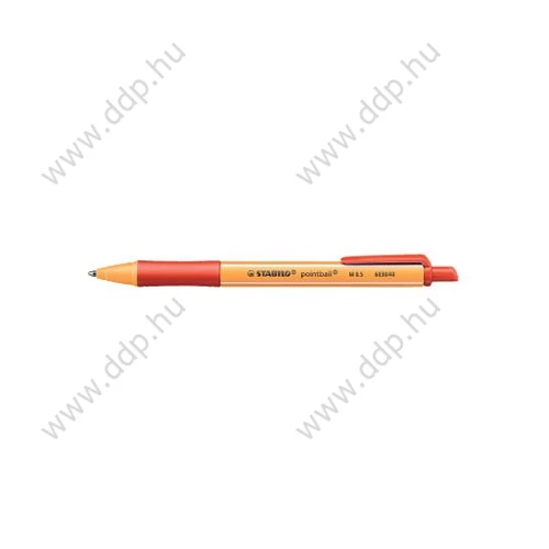 Golyósirón Stabilo pointball nyomógombos piros golyóstoll -6030/40-
