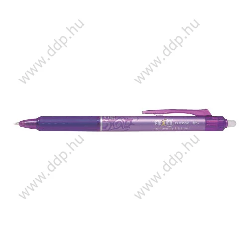 Rollerirón FRIXION Clicker 05 törölhető lila PILOT zseléstoll -BLRT-FR5-V-