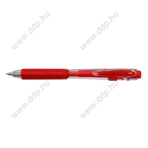 Rollerirón zselés Pentel WoW!GEL háromszög fogózóna 0,35mm K437 piros zseléstoll