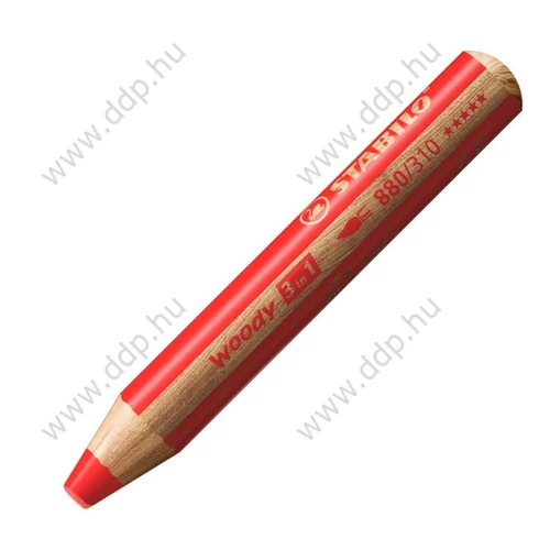 Pasztell Stabilo Woody 3in1 krétaceruza piros -880/310-