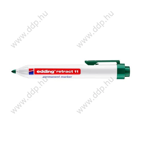Marker permanent Edding Retract 11 zöld alkoholos filc