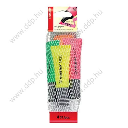 Szövegkiemelő készlet 4db-os Stabilo NEON -72/4-1-