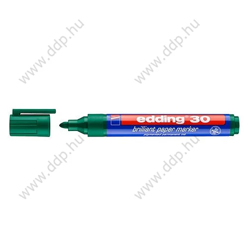 Marker permanent Edding Pigment 30 zöld alkoholos filc
