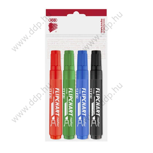 Flipchart marker 4db-os készlet ICO Artip 12 XXL rostirón filctoll -9580081004-