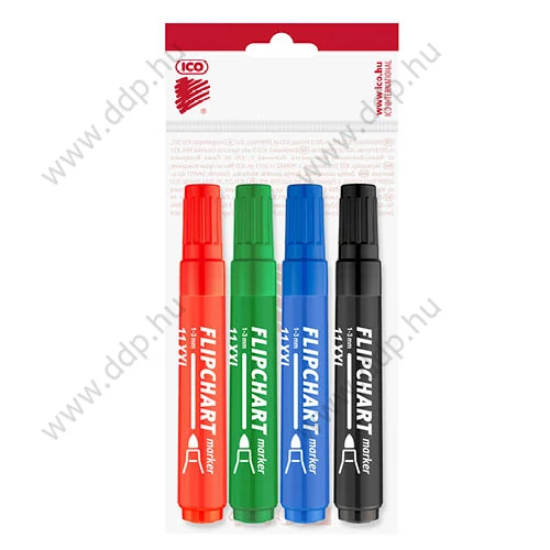 Flipchart marker készlet 4db-os ICO Artip 11 XXL rostirón filctoll -9580069004-