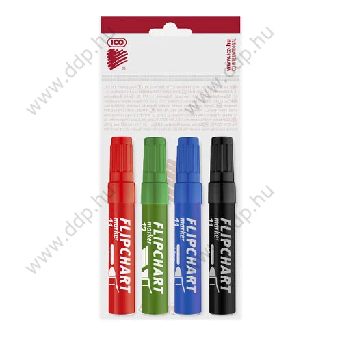 Flipchart marker készlet 4db-os ICO Artip 11 rostirón filctoll -9580016000-