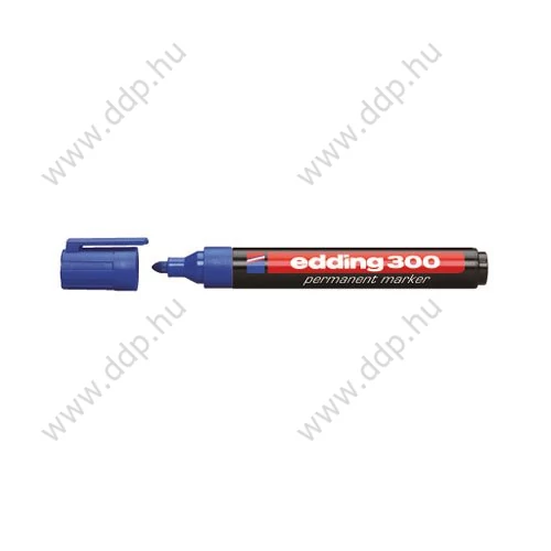 Marker permanent Edding 300 kék kerek hegyű alkoholos filc -7580003002-