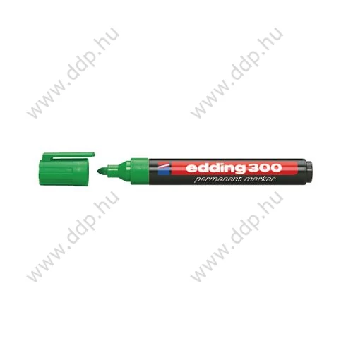 Marker permanent Edding 300 zöld kerek hegyű alkoholos filc -7580003003-