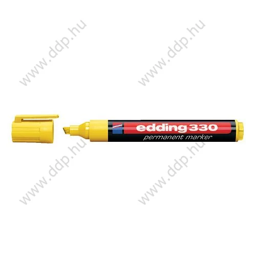Marker permanent Edding 330 sárga vágott hegyű alkoholos filc