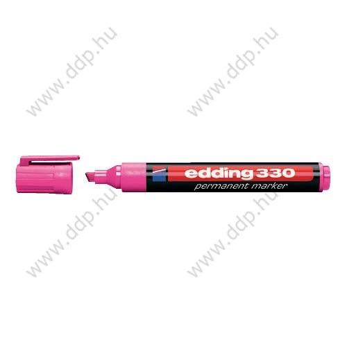 Marker permanent Edding 330 rózsaszín vágott hegyű alkoholos filc