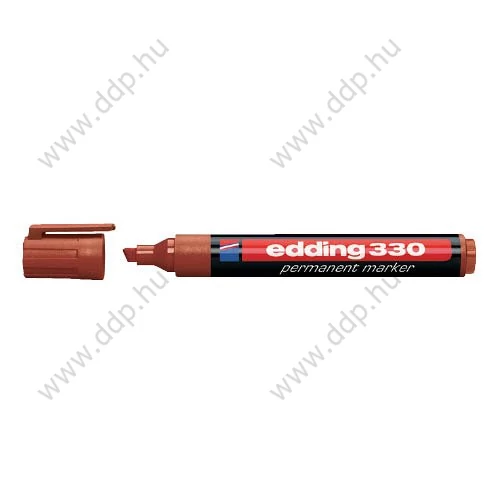 Marker permanent Edding 330 barna vágott hegyű alkoholos filc