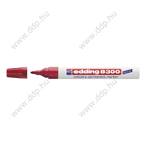Marker permanent Edding 8300 ipari piros