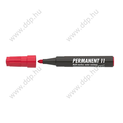 Marker permanent ICO 11 3mm piros alkoholos filc -9580007004-