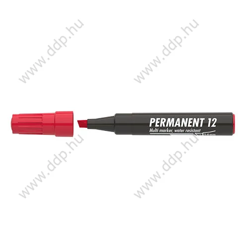 Marker permanent ICO 12 1-4mm piros alkoholos filc -9580008004-