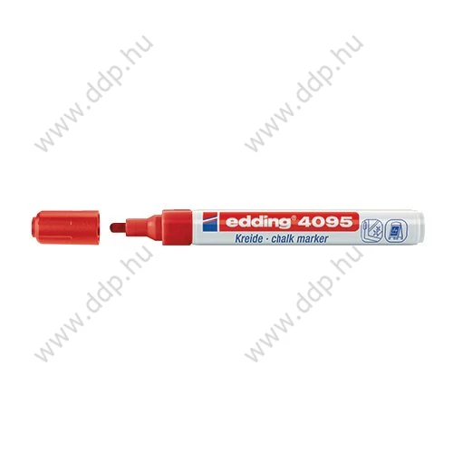 Üvegreíró marker EDDING 4095 vékony piros D10 -7580140001-