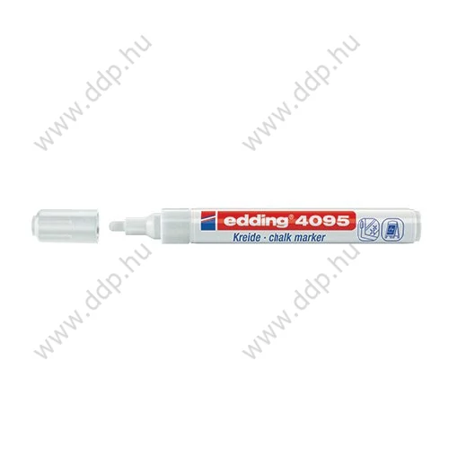 Üvegreíró marker EDDING 4095 vékony FEHÉR D10 -7580140000-