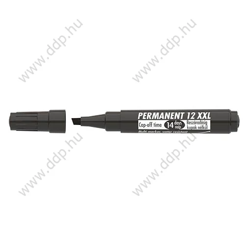 Marker permanent ICO 12 XXL fekete alkoholos filc -9580082000-