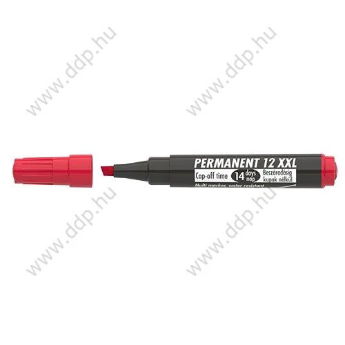 Marker permanent ICO 12 XXL piros alkoholos filc -9580082002-