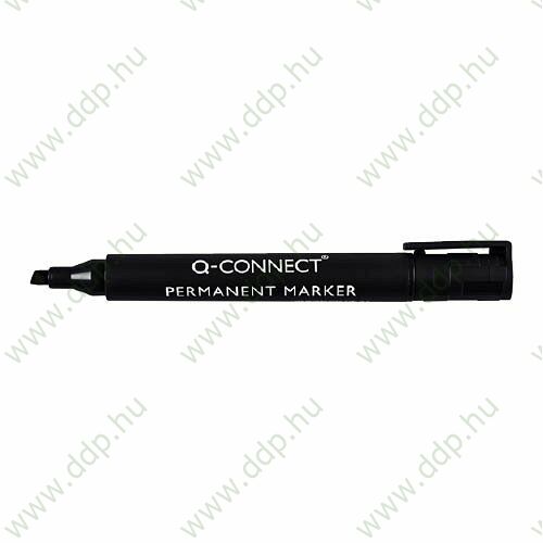 Marker permanent vágott fekete alkoholos filc Q-CONNECT -KF26042-
