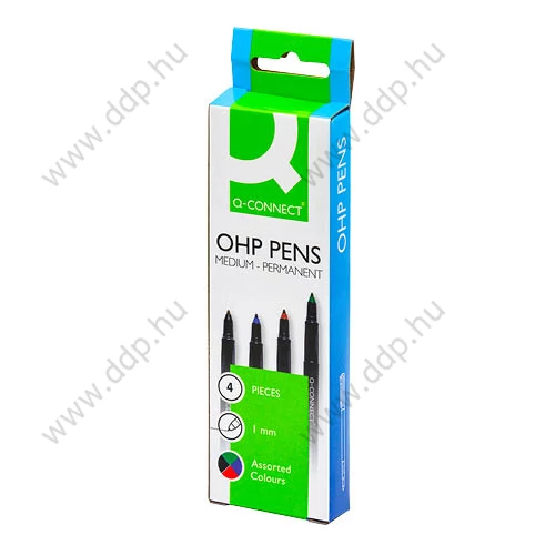 OHP marker készlet 4db-os permanent M Q-CONNECT KF01198 alkoholos filc