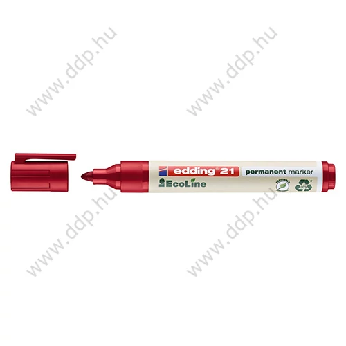 Marker Permanent EDDING 21 Ecoline piros alkoholos filc -7580175001-