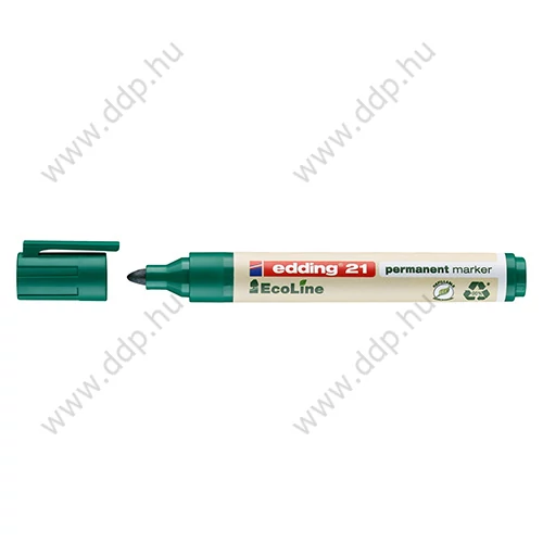Marker Permanent EDDING 21 Ecoline zöld alkoholos filc -7580175003-