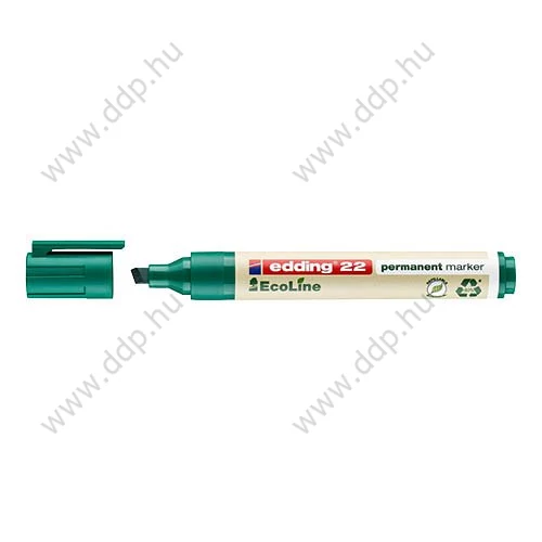 Marker Permanent EDDING 22 Ecoline zöld alkoholos filc -7580176003-