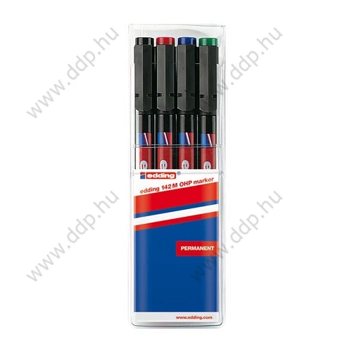 OHP marker készlet 4db-os Edding 142M alkoholos filc -7070046001-