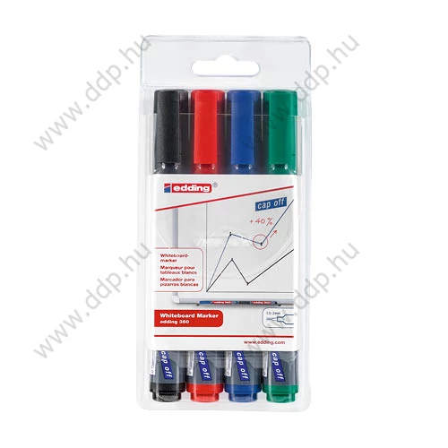 Táblamarker készlet 4db-os Edding 360/4 Q-CONNECT táblafilc