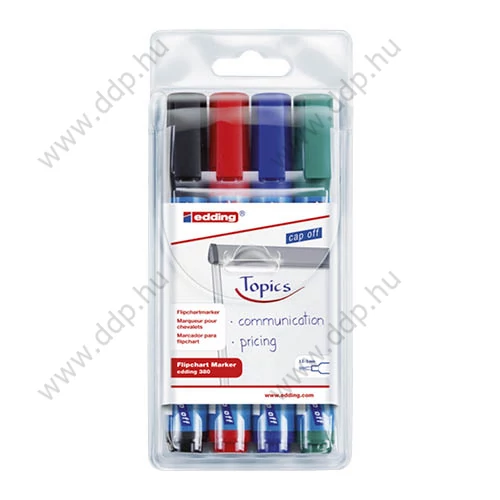 Flipchart marker 4db-os készlet Edding 380 rostirón filctoll -7580022000-