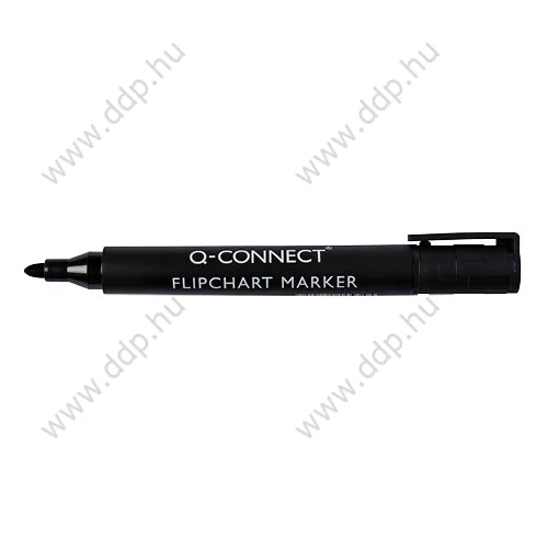 Flipchart marker kerek végű fekete Q-CONNECT -KF15392-