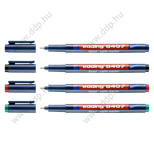 Kábeljelölő marker 4db-os EDDING 8407/4 alkoholos filc