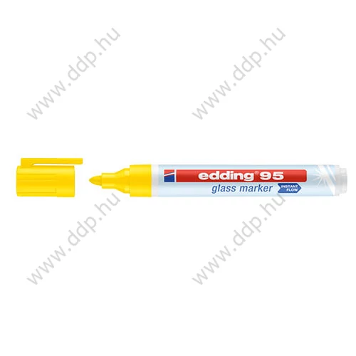 Üvegreíró marker EDDING 95  2-3 mm D10 sárga