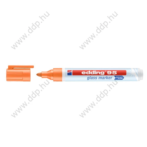 Üvegreíró marker EDDING 95  2-3 mm D10 narancs