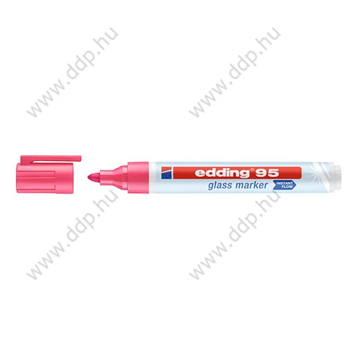 Üvegreíró marker EDDING 95  2-3 mm D10 rózsaszín