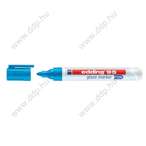 Üvegreíró marker EDDING 95  2-3 mm D10 világoskék