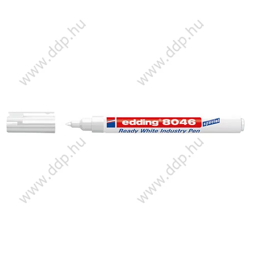 Marker permanent ipari EDDING 8046 fehér 1-3mm